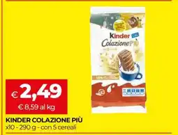 Coop KINDER COLAZIONE PIÙ offerta