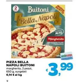 Coop Pizza Bella Napoli Buitoni offerta