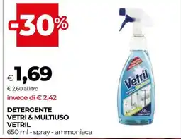 Coop DETERGENTE VETRI & MULTIUSO VETRIL offerta