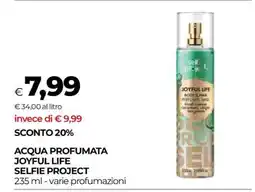 Coop ACQUA PROFUMATA JOYFUL LIFE SELFIE PROJECT offerta