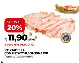 Coop Mortadella con Pistacchi Bologna IGP offerta