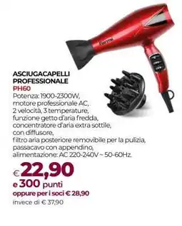 Coop ASCIUGACAPELLI PROFESSIONALE PH60 offerta
