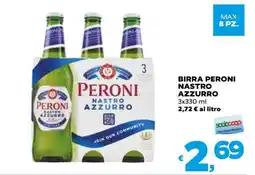 Coop Birra Peroni Nastro Azzurro offerta