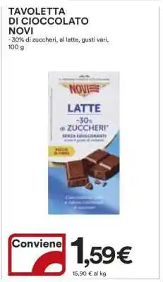 Coop Tavoletta di Cioccolato Novi offerta