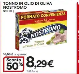 Coop Tonno in olio di oliva Nostromo offerta