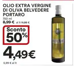 Coop OLIO EXTRA VERGINE DI OLIVA BELVEDERE PORTARO offerta