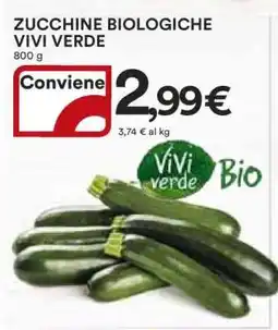 Coop ZUCCHINE BIOLOGICHE VIVI VERDE offerta