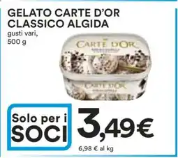 Coop Gelato Carte d’Or Classico Algida offerta