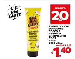 Coop BAGNO DOCCIA DOPOSOLE COCCO E VANIGLIA CHIRINGUITO COOP offerta