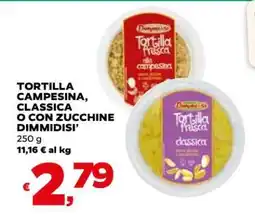 Coop TORTILLA CAMPESINA, CLASSICA O CON ZUCCHINE DIMMIDISI’ offerta