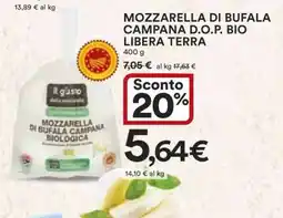 Coop MOZZARELLA DI BUFALA CAMPANA D.O.P. BIO LIBERA TERRA offerta