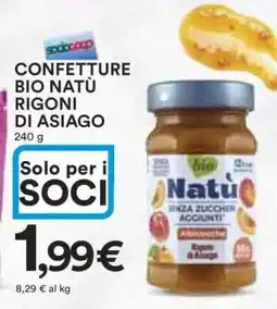 Coop CONFETTURE BIO NATÙ RIGONI DI ASIAGO offerta