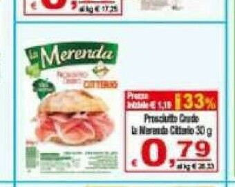 CTS Supermercati Prosciutto crudo offerta