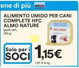 Coop ALIMENTO UMIDO PER CANI COMPLETE HFC ALMO NATURE offerta