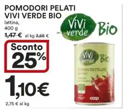 Coop POMODORI PELATI VIVI VERDE BIO offerta