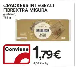 Coop CRACKERS INTEGRALI FIBREXTRA MISURA offerta