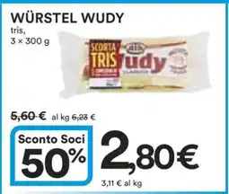 Coop WÜRSTEL WUDY offerta