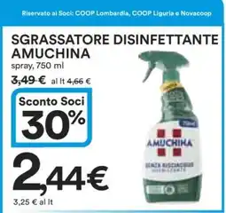 Coop SGRASSATORE DISINFETTANTE AMUCHINA offerta