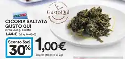 Coop Cicoria Saltata Gusto Qui offerta