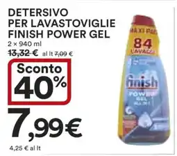 Coop Detersivo per Lavastoviglie Finish Power Gel offerta