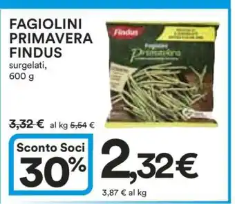 Coop Fagiolini Primavera Findus offerta