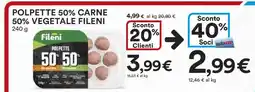 Coop Polpette 50% Carne, 50% Vegetale Fileni offerta
