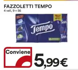 Coop FAZZOLETTI TEMPO offerta