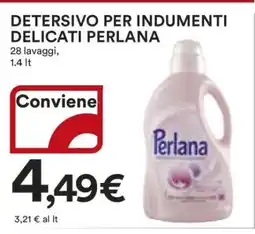 Coop DETERSIVO PER INDUMENTI DELICATI PERLANA offerta