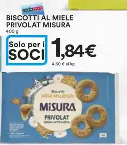 Coop Biscotti al miele Privolat MISURA offerta