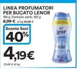 Coop LINEA PROFUMATORI PER BUCATO LENOR offerta