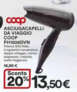 Coop ASCIUGACAPELLI DA VIAGGIO COOP PH1506DVN offerta