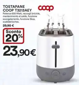 Coop TOSTAPANE COOP T3213AEY offerta