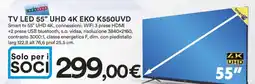 Coop TV LED 55” UHD 4K EKO K550UVD offerta