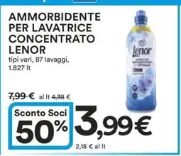 Coop Ammorbidente per Lavatrice Concentrato Lenor offerta