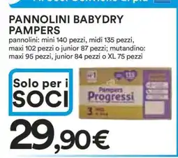 Coop PANNOLINI BABYDRY PAMPERS offerta