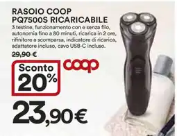 Coop RASOIO COOP PQ7500S RICARICABILE offerta