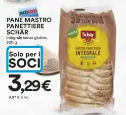 Coop Pane Mastro Panettiere Schär offerta