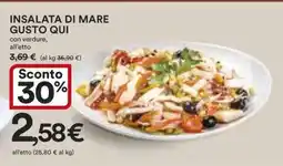 Coop INSALATA DI MARE GUSTO QUI offerta