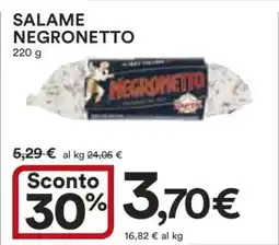 Coop Salame Negronetto offerta
