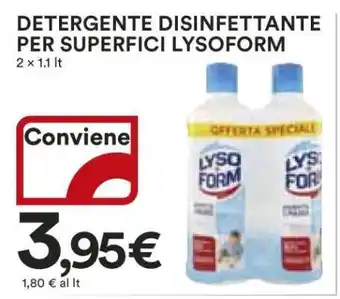 Coop Detergente Disinfettante per Superfici Lysoform offerta