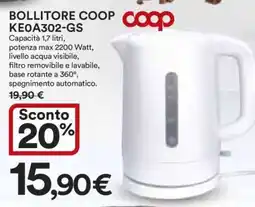 Coop BOLLITORE COOP KE0A302-GS offerta