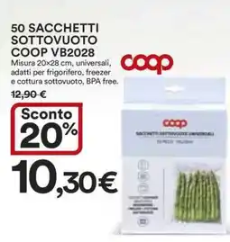 Coop 50 SACCHETTI SOTTOVUOTO COOP VB2028 offerta