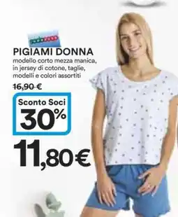 Coop Pigiami Donna offerta
