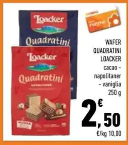 Conad City WAFER QUADRATINI LOACKER offerta