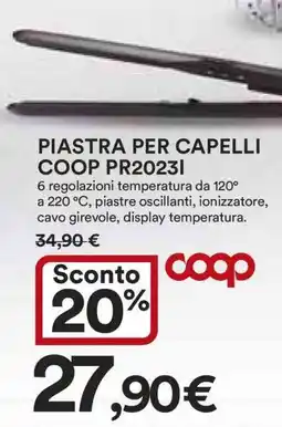 Coop PIASTRA PER CAPELLI COOP PR2023I offerta
