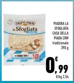 Conad City PIADINA LA SFOGLIATA CASA DELLA PIADA CRM offerta