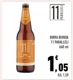 Conad City Birra Bionda 11 Paralleli offerta