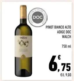Conad City PINOT BIANCO ALTO ADIGE DOC WALCH offerta
