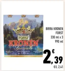 Conad City BIRRA KRONEN FORST offerta