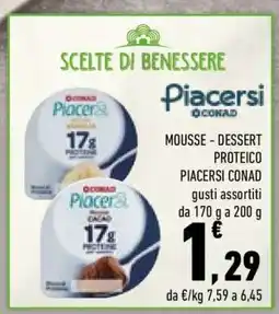 Conad City Mousse Dessert Proteico Piacersi Conad offerta